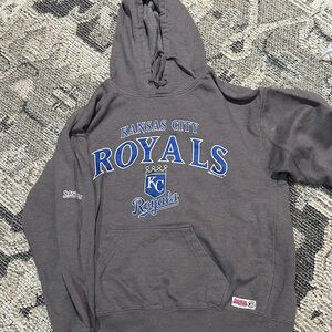 Stitches Kansas City Royals Charcoal Hoodie